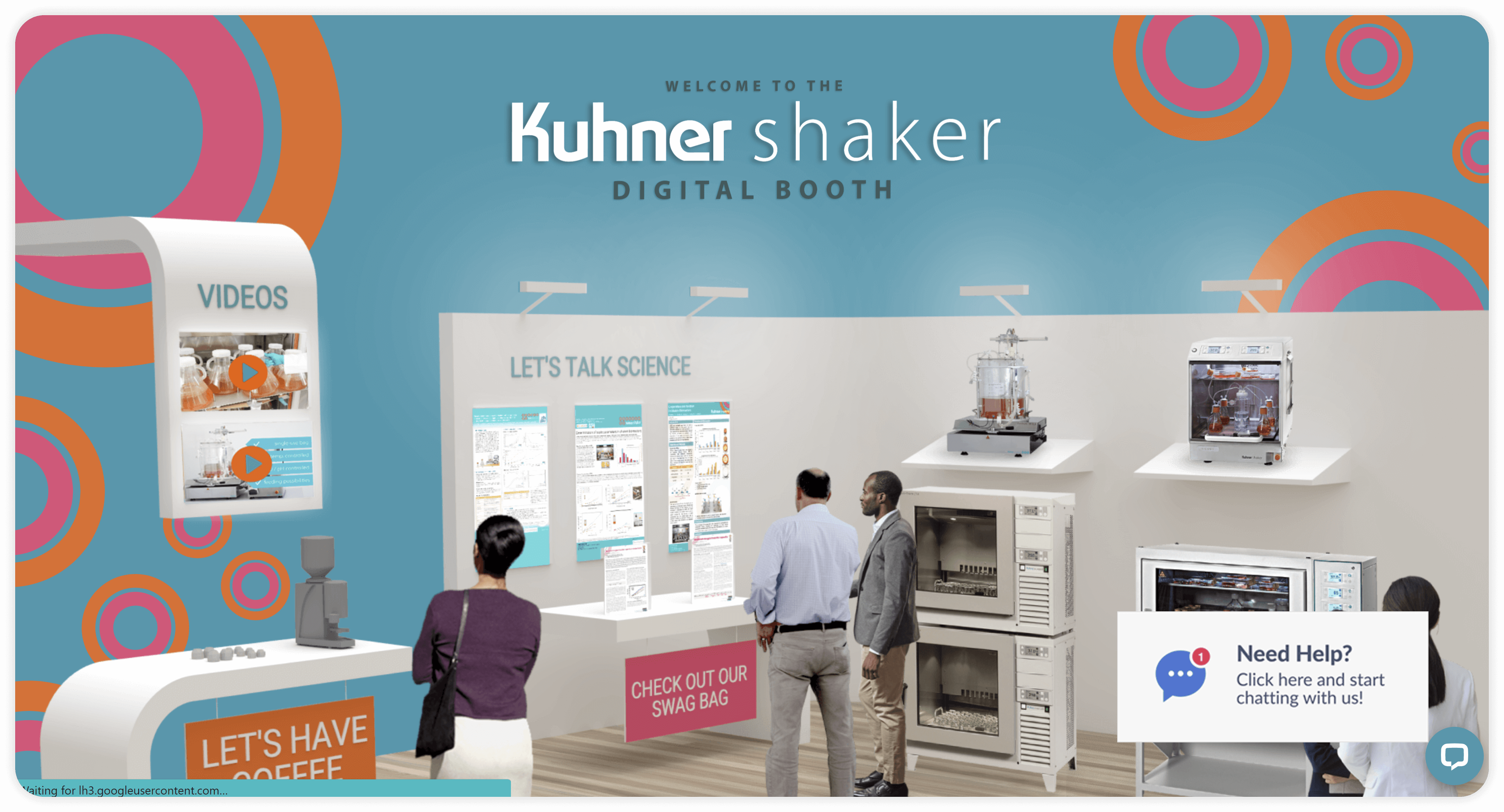 Virtual Booth design for Kuhner Shaker