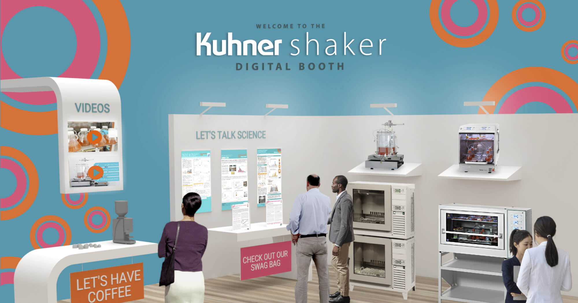 Kuhner Shaker virtual booth homepage design
