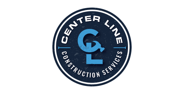 Professional badge logo for Center Line Construction