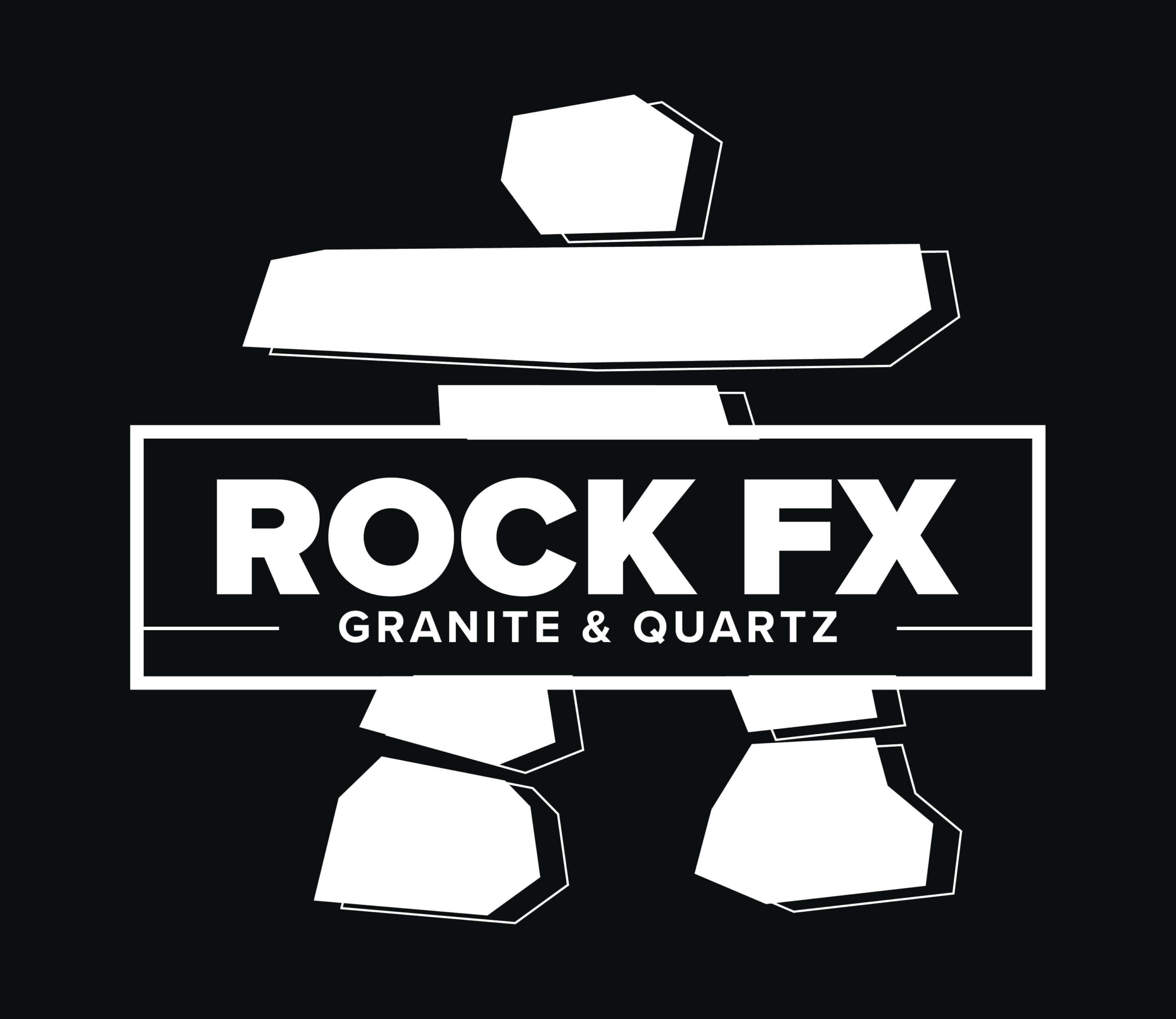 Full white Rock FX logo