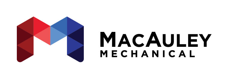 Horizontal version of the MacAuley Mechanical logo design