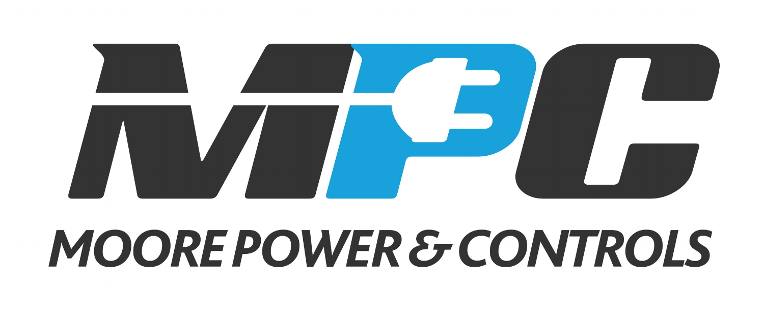 Company logo for MPC with a power cord image in the whitespace