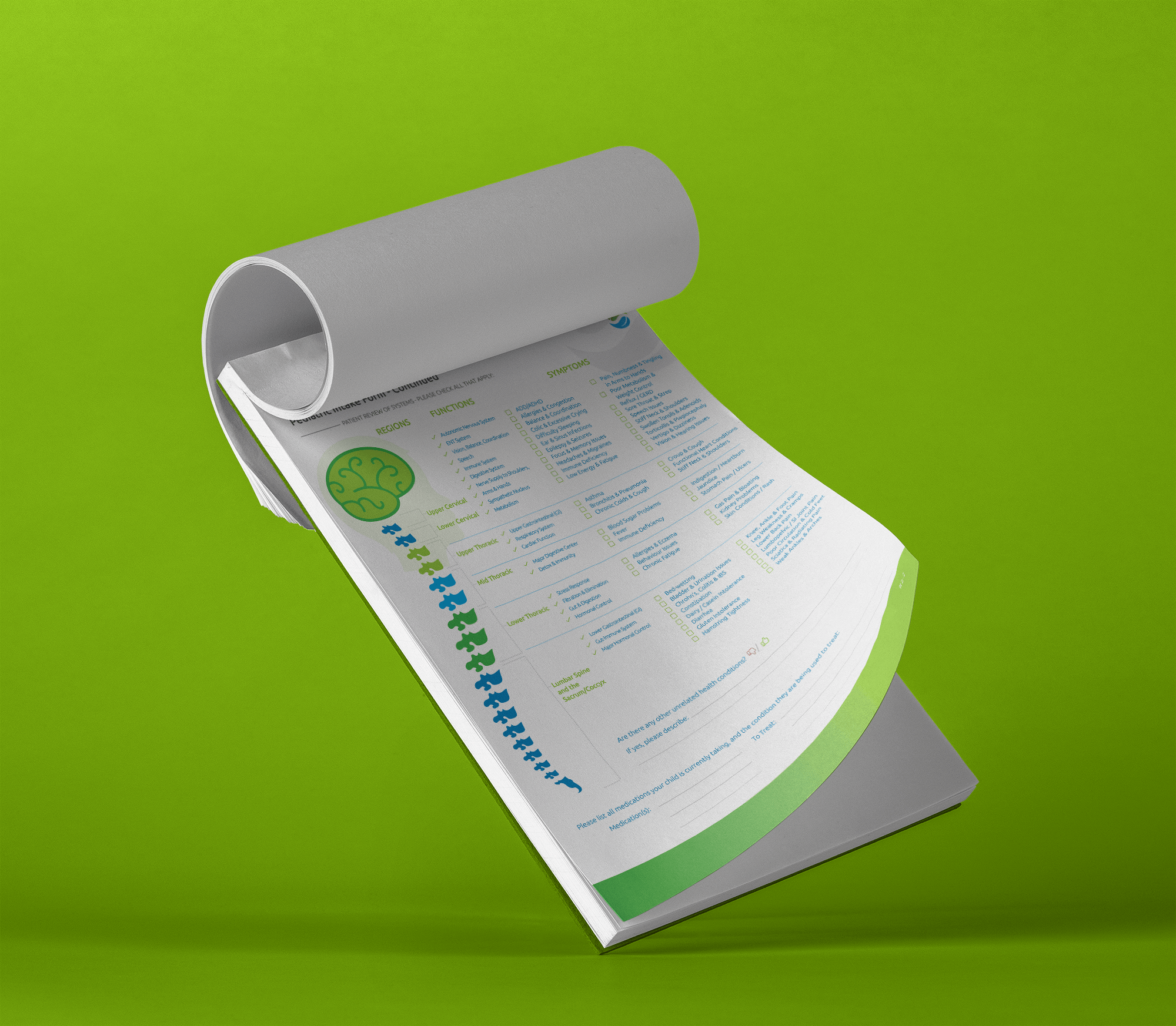 Print pad mockup design for InBalance