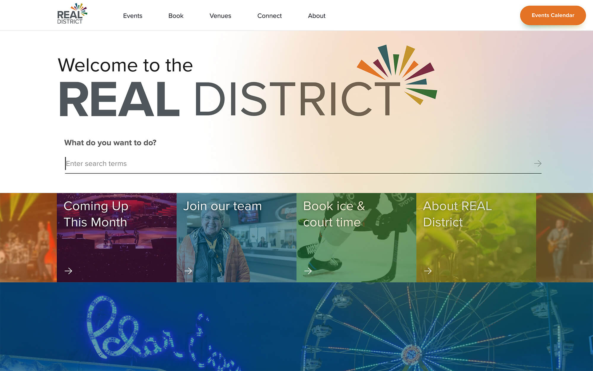 REAL District Homepage