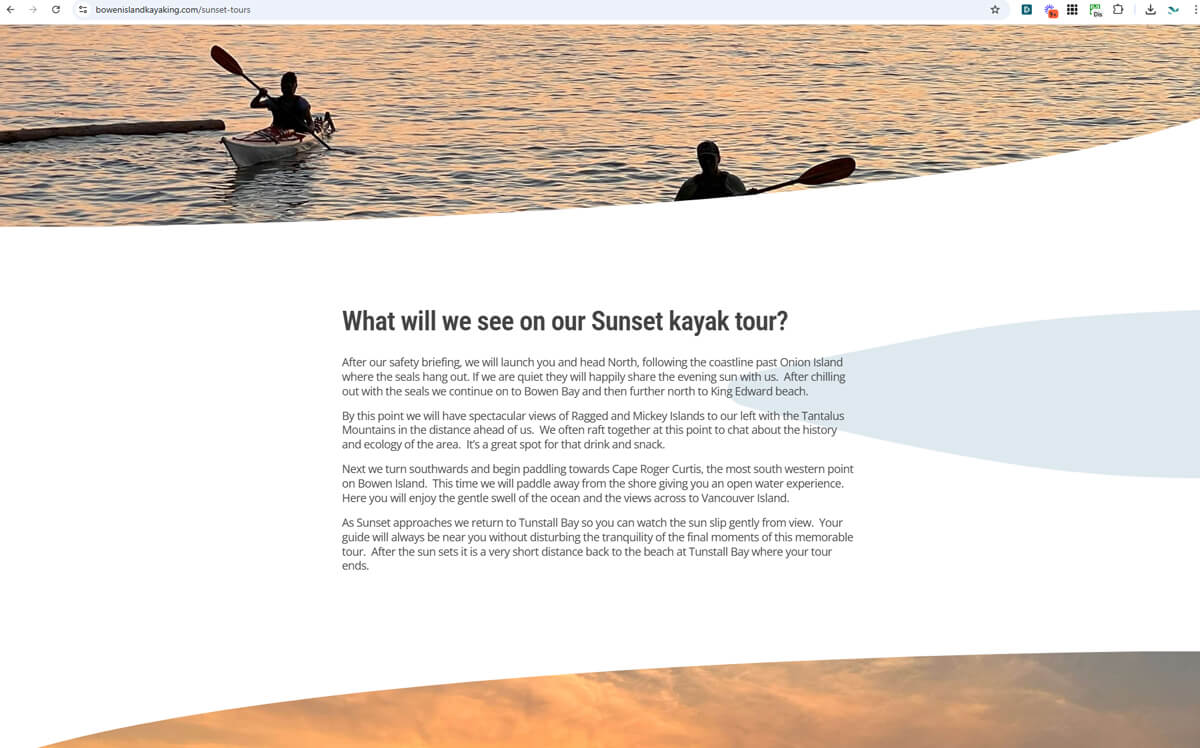 bowen-laptop1 Clean Squarespace website design for kayaking website