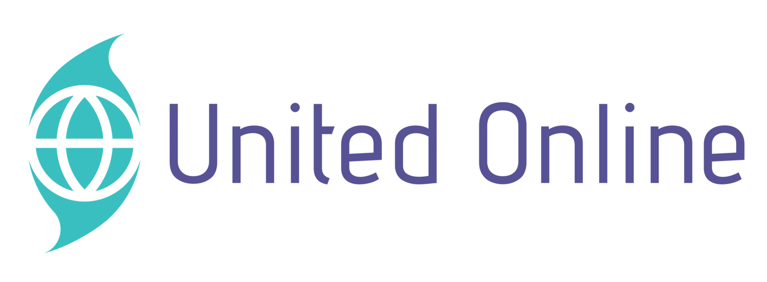 United Online text logo designed by Lesia Design and Digital