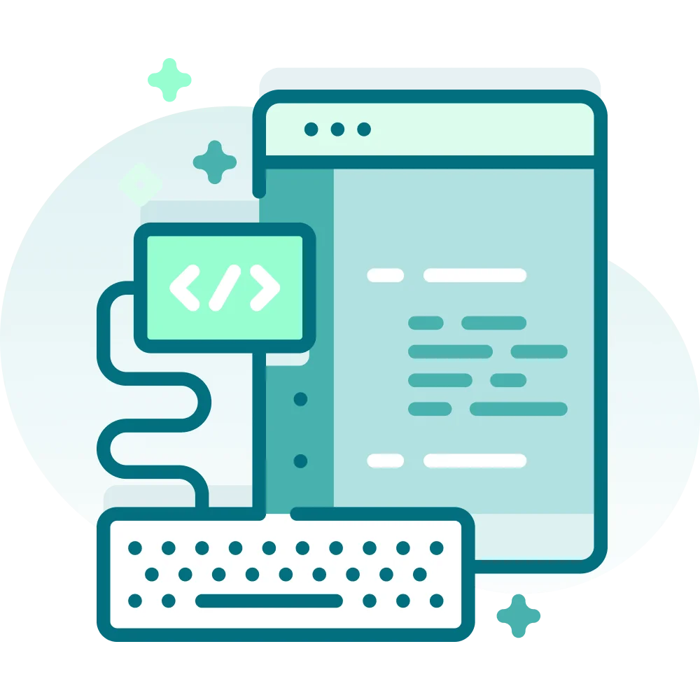 coding icon web development icon